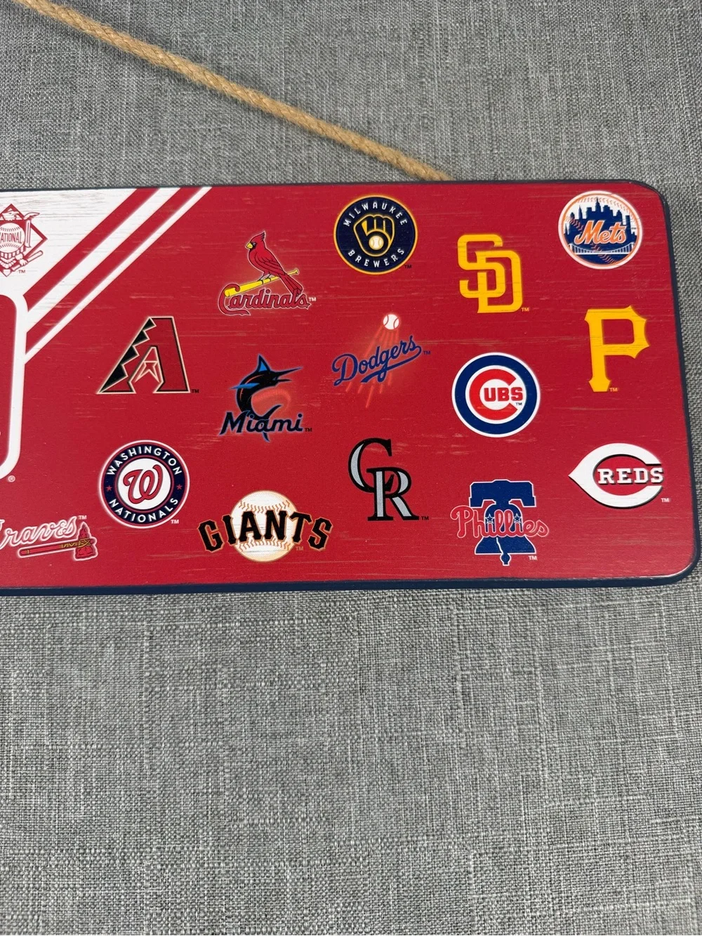 Open Road Brands MLB Logos Wall Sign - Red, Blue, White